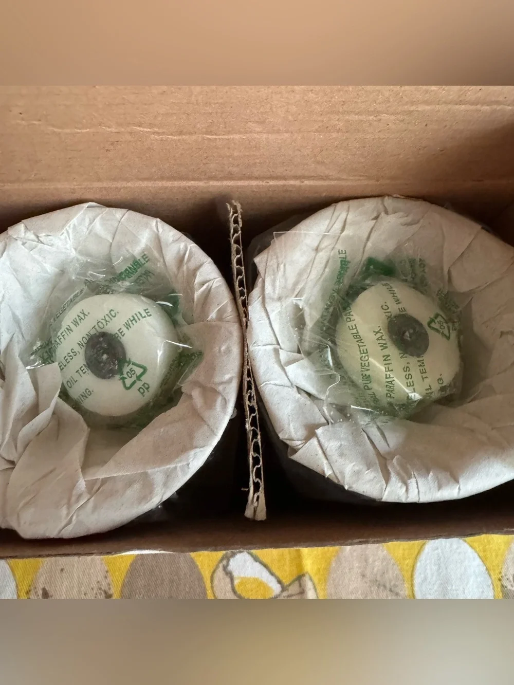 NorPro NIB Set of 2 Ceramic Butter Warmers with candles